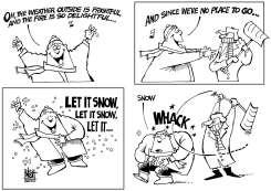 TOO MUCH SNOW, B/W by Randy Bish