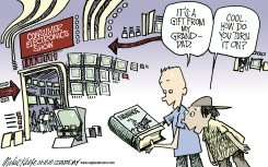 CONSUMER ELECTRONICS SHOW  by Mike Keefe