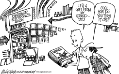 CONSUMER ELECTRONICS SHOW  by Mike Keefe