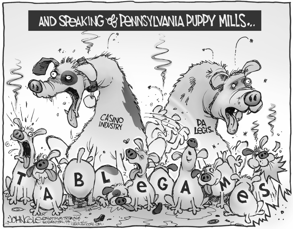 LOCAL PA -- Puppy Mills and Casino Bills BW