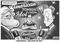 SIMON COWELL JUDGES AMERICAN TONIGHT SHOW IDOL by R.J. Matson
