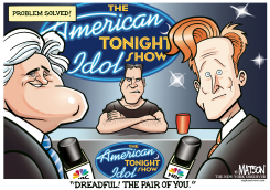 SIMON COWELL JUDGES AMERICAN TONIGHT SHOW IDOL by R.J. Matson