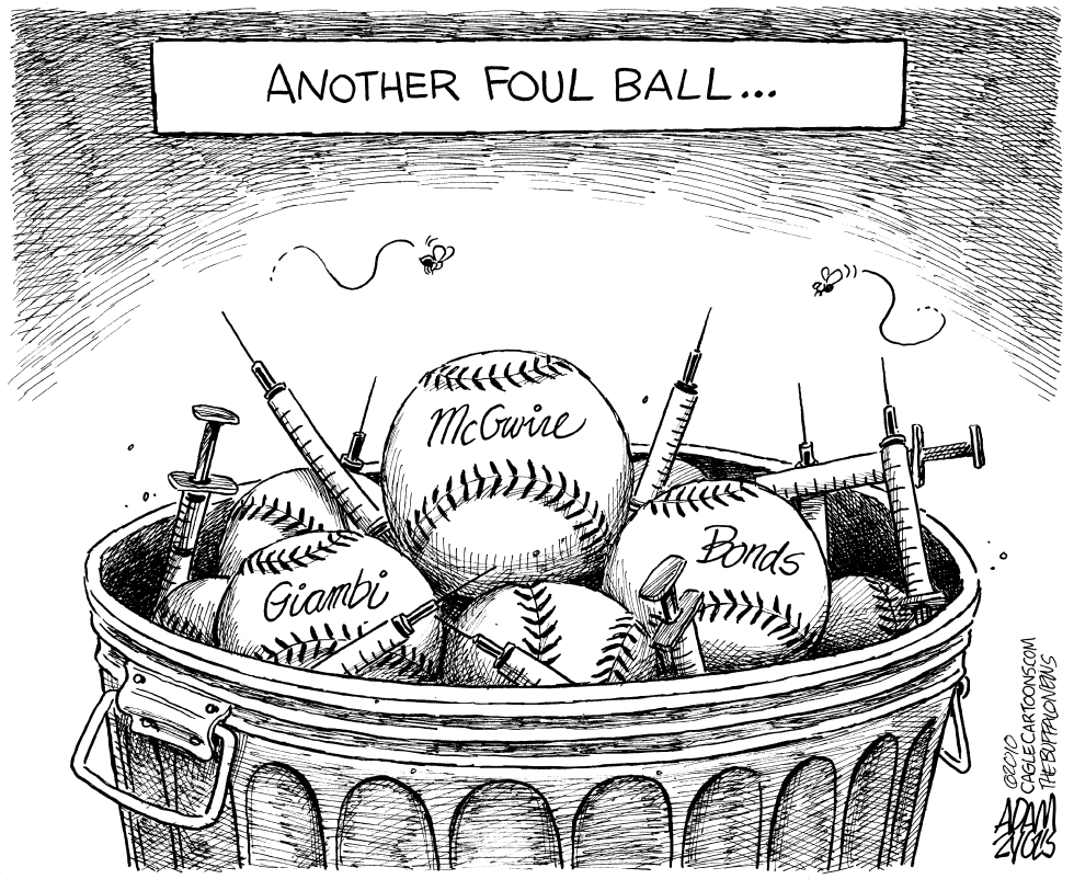  ANOTHER FOUL BALL by Adam Zyglis