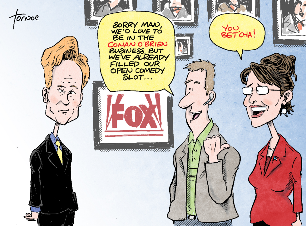 Conan OBrien and Sarah Palin at Fox