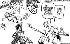 ROBERTSON ON HAITI  by Mike Keefe