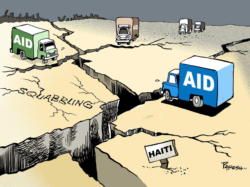 Squabbling hinders aid