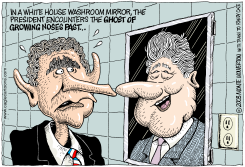 BUSHS GROWING NOSE by Monte Wolverton