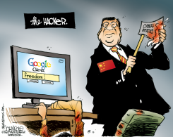 CHINA HACKS GOOGLE  by John Cole
