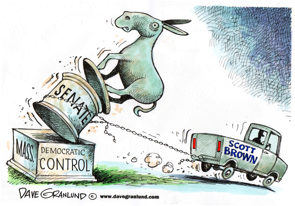  SCOTT BROWN WINS SENATE BID by Dave Granlund