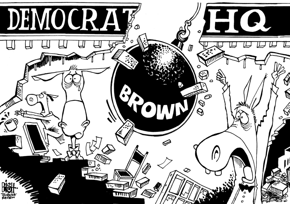 SCOTT BROWN WINS, b/w