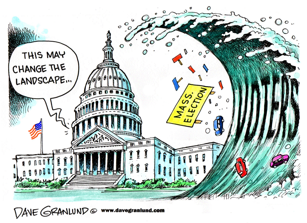  CONGRESS AND WAVE OF DISCONTENT by Dave Granlund