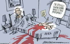 MESSAGE FROM MASSACHUSETTS  by Mike Keefe