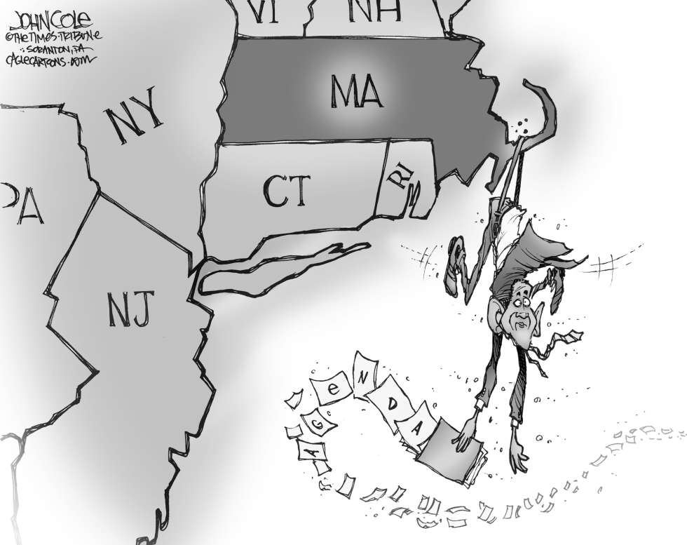Obama and Massachusetts BW