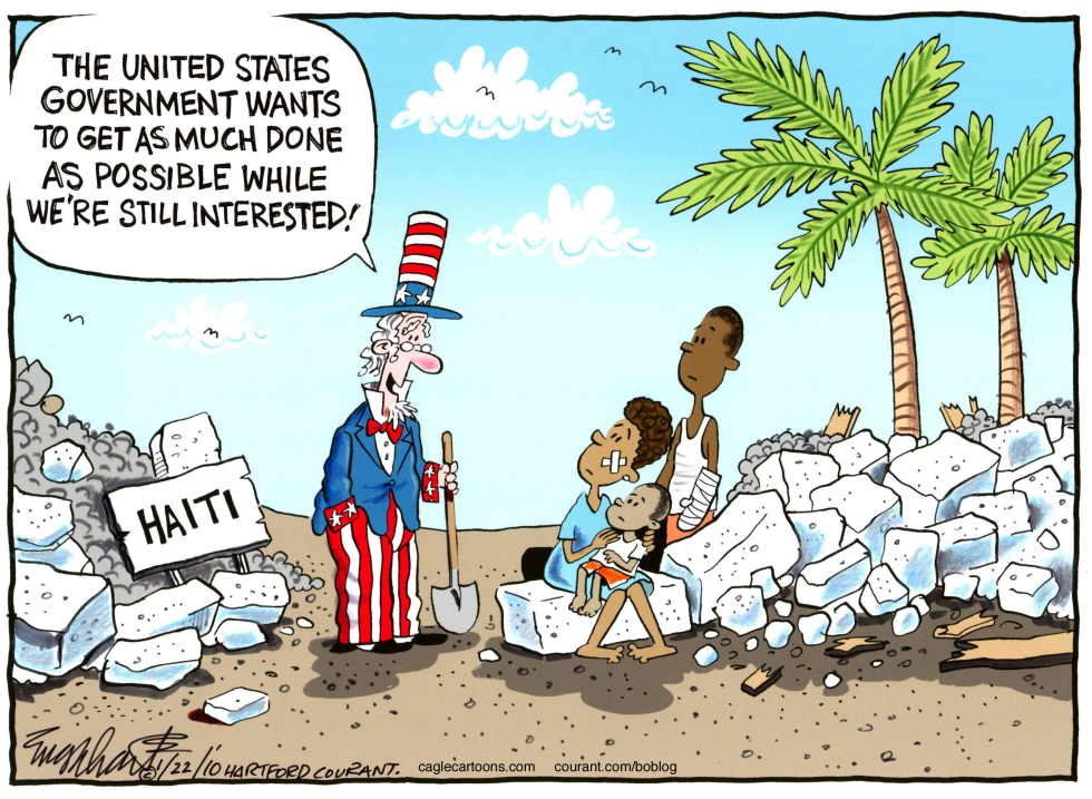  HAITI EARTHQUAKE by Bob Englehart