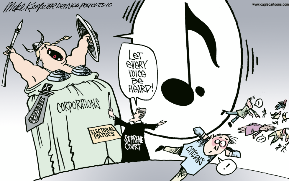 Supreme Court on Campaign Bucks COLOR