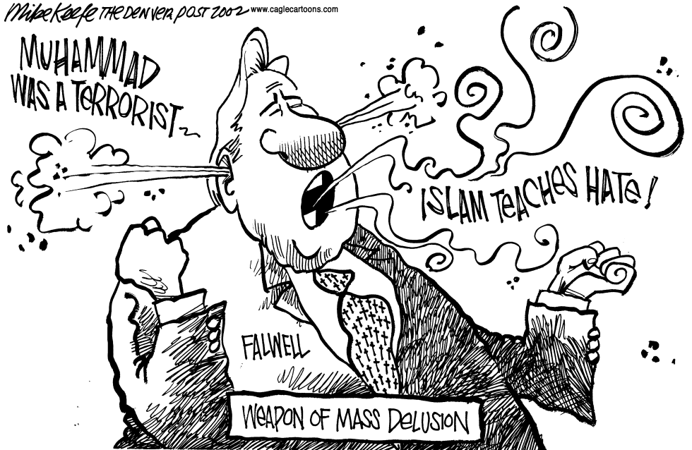  MASS DELUSION by Mike Keefe