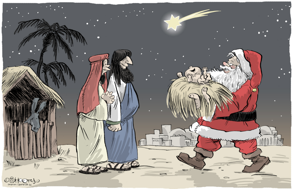 Santa and Baby Jesus