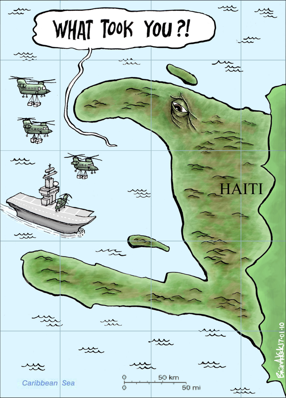Slow Arrival of Aid for Haiti