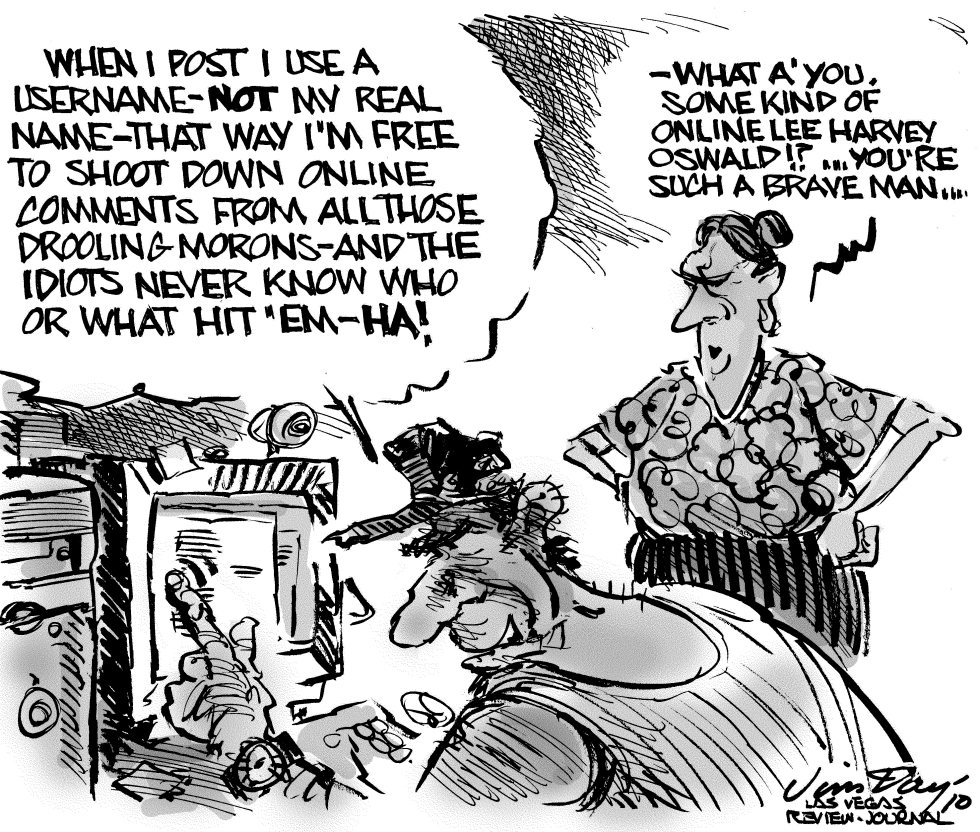 Posting anonymous online comments