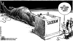 DOWN GOES SADDAM by Jeff Parker