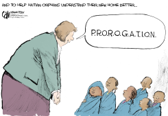 CANADA ORPHAN ORIENTATION by Cam Cardow