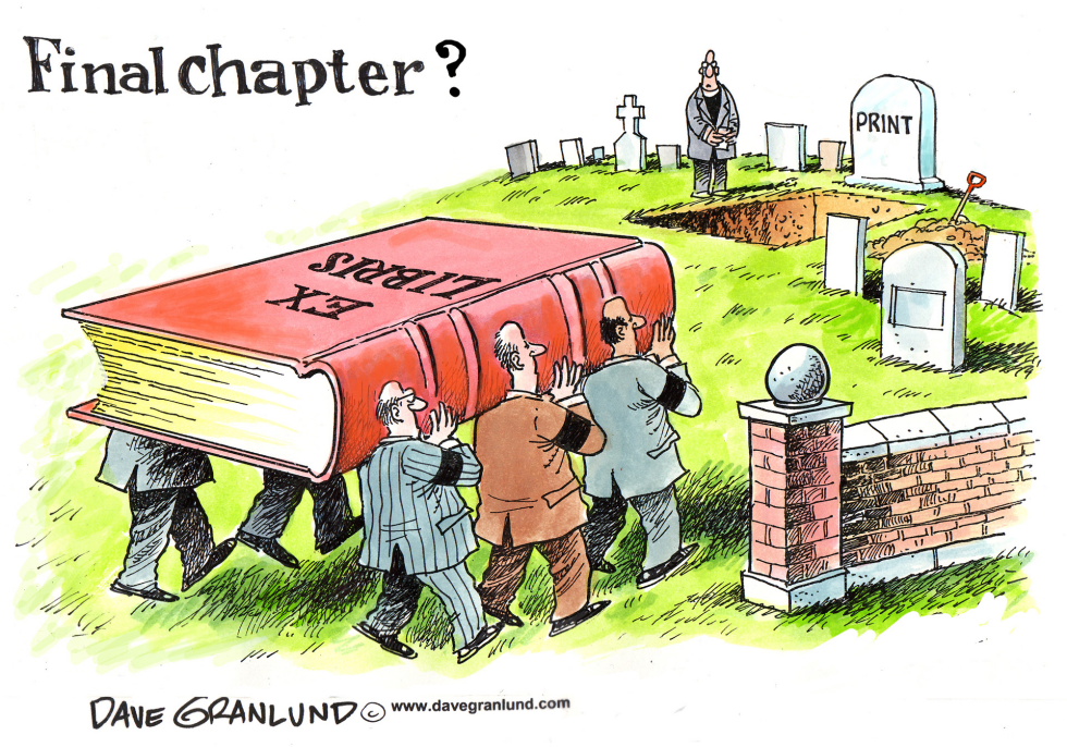 Printed books dying off