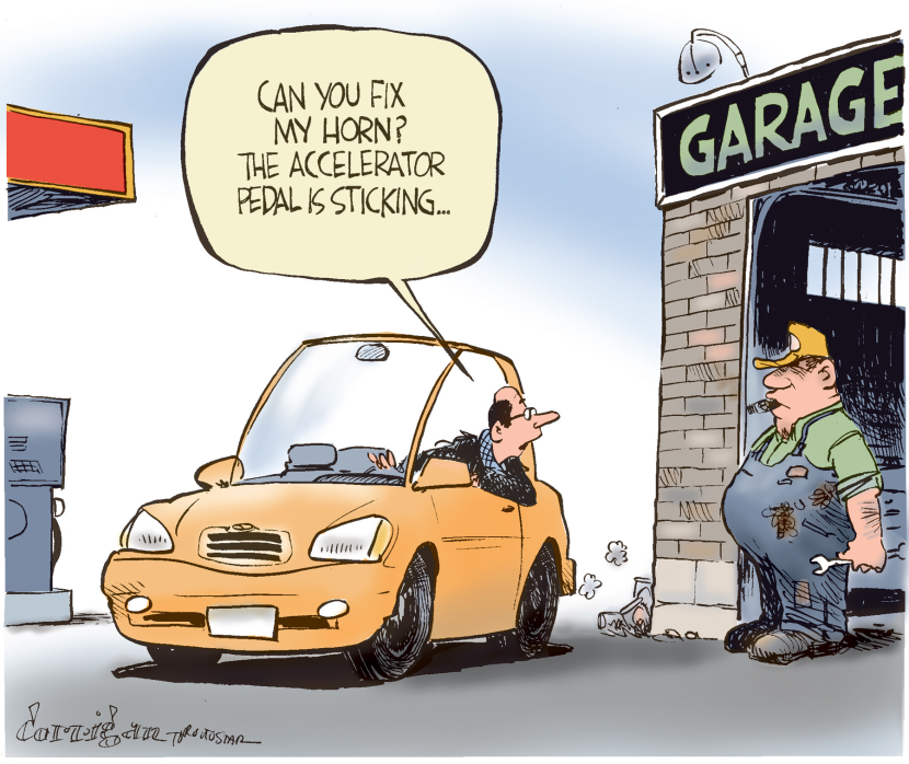 Faulty accelerator pedals