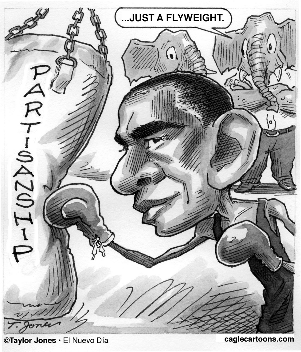 Obama pummels partisanship