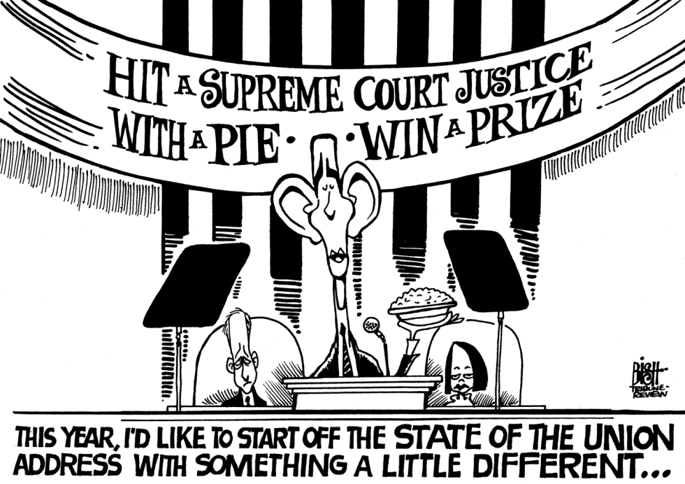OBAMA, ALITO, b/w
