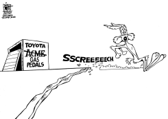 TOYOTA RECALL, B/W by Randy Bish