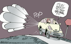TOYOTA RECALL  by Mike Keefe