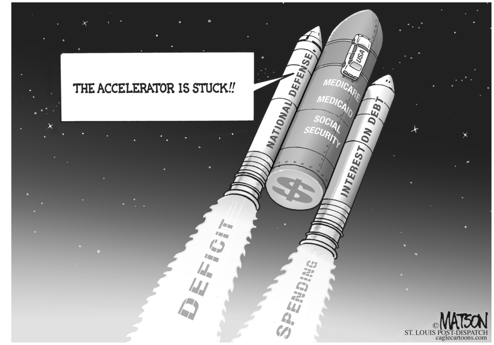  DEFICIT SPENDING ACCELERATOR STUCK by RJ Matson