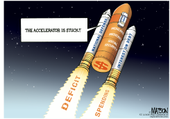 DEFICIT SPENDING ACCELERATOR STUCK by R.J. Matson