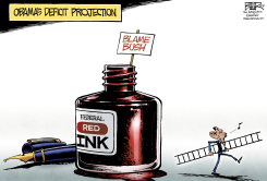 DEFICIT PROJECTION  by Nate Beeler