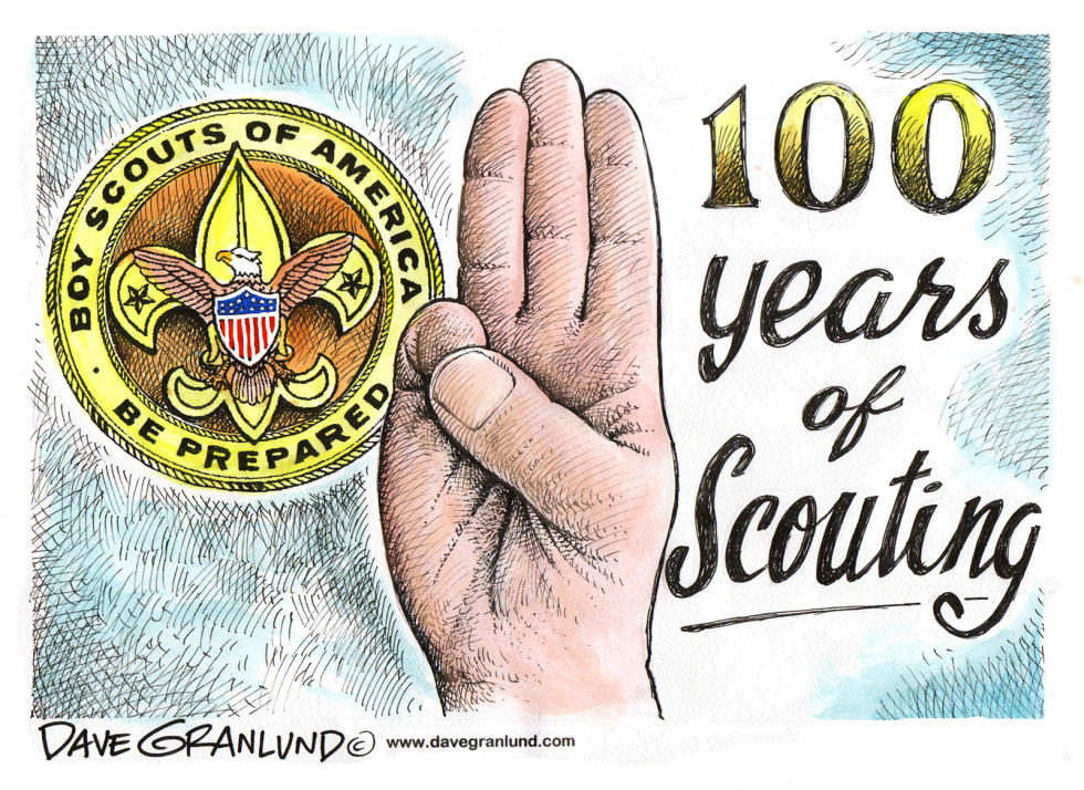  BOY SCOUTS OF AMERICA 100TH by Dave Granlund