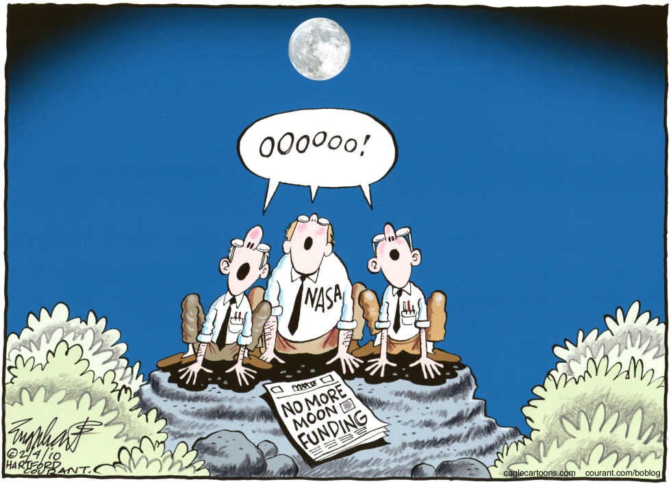 No Moon For NASA COLOR