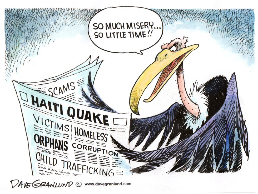  HAITI QUAKE VULTURES by Dave Granlund