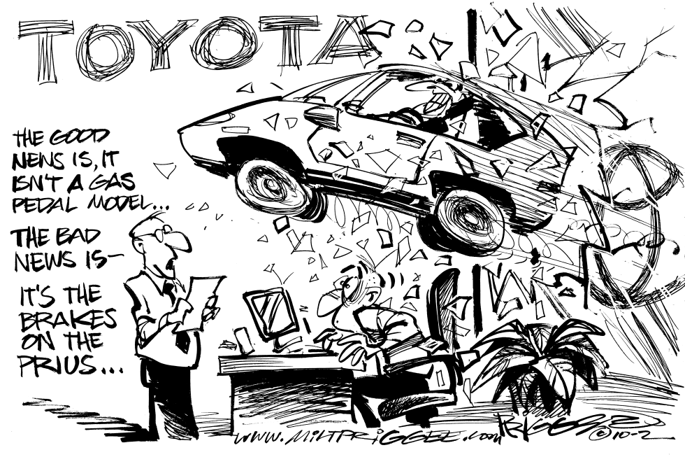  TOYOTA'S PINTO by Milt Priggee