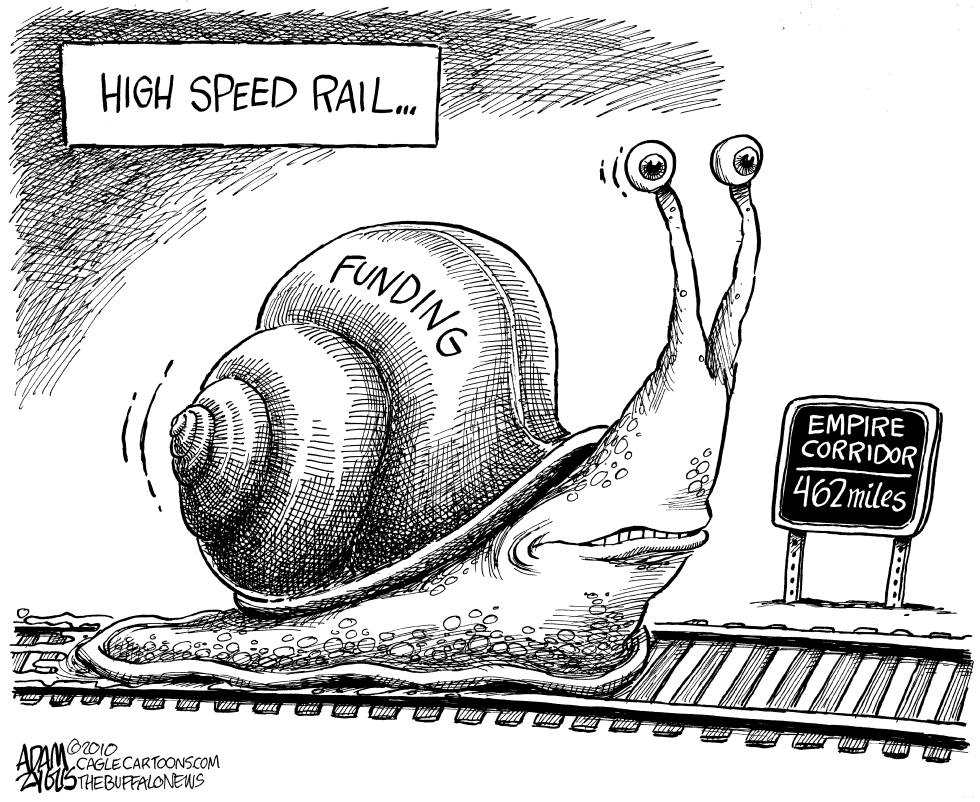  NY STATE HIGH SPEED TRAIN by Adam Zyglis