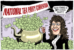 PALINS TEA PARTY  by Monte Wolverton