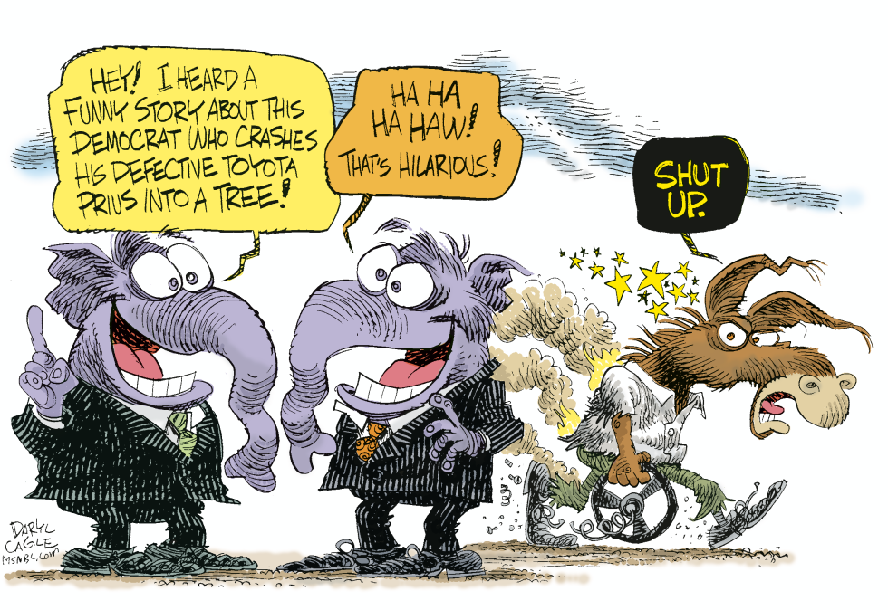 Democrat Toyota Prius Crash Color
