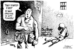 PRISONER ABUSE AT ABU GHRAIB by Patrick Chappatte