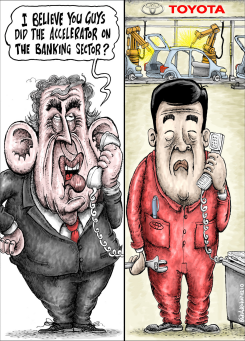 BANKING AND TOYOTA PROBLEMS by Brian Adcock