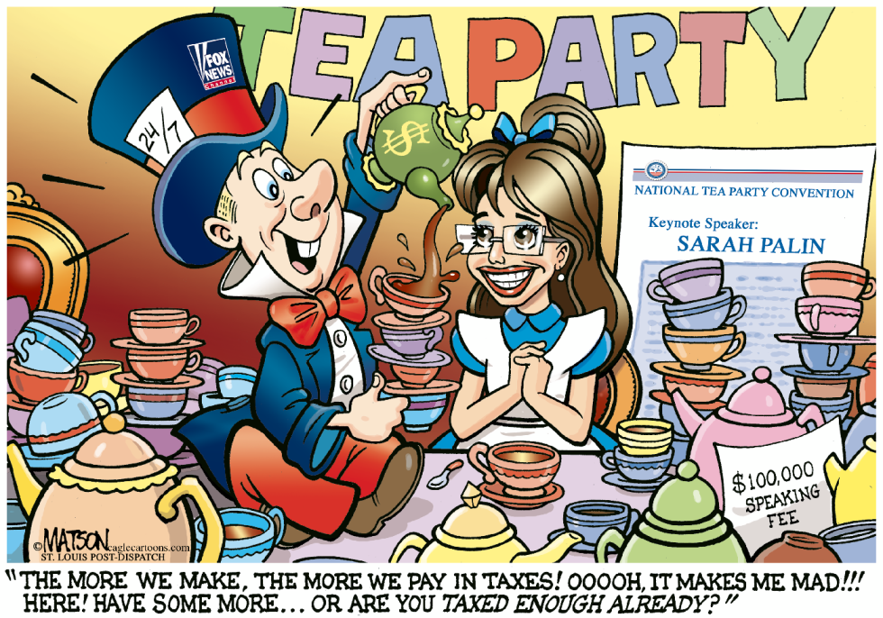Sarah Palin In Wonderland-COLOR