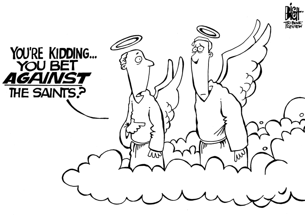 SAINTS SUPER BOWL, b/w