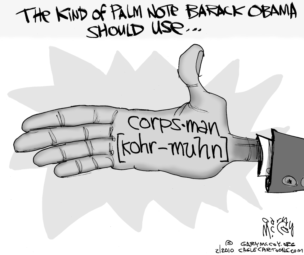 Obamas Palm Note