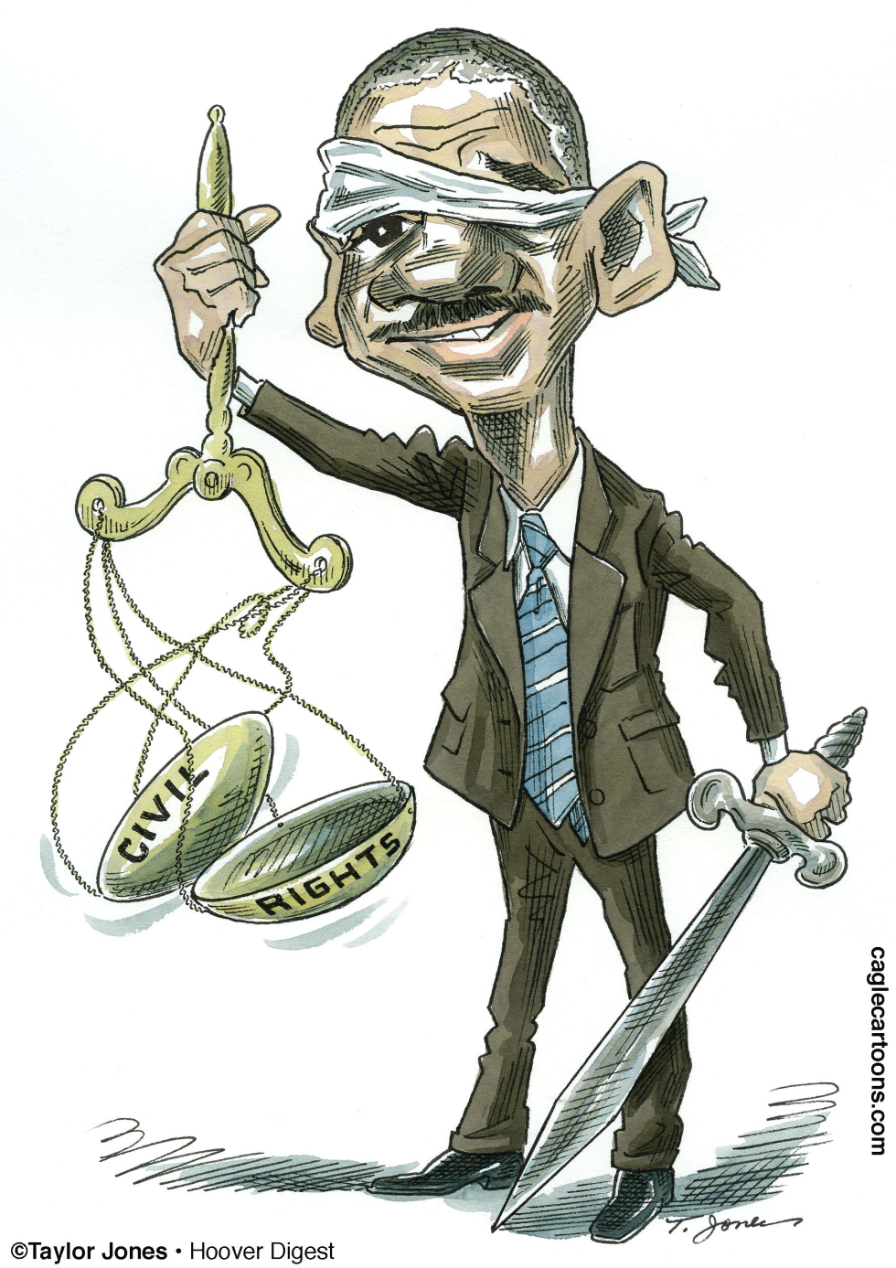 Eric Holder jiggles justice - COLOR
