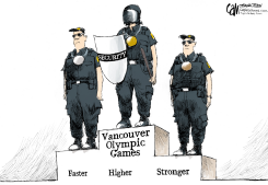 OLYMPIC SECURITY  by Cam Cardow