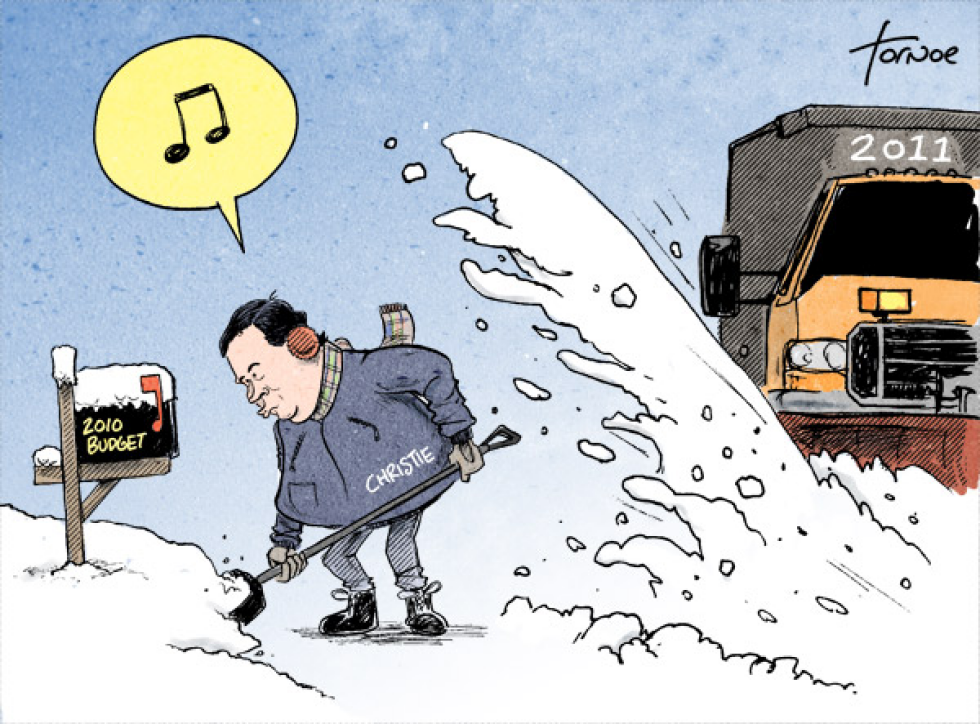 NJ Christie Digs Out the Budget