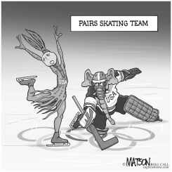 US PAIRS SKATING TEAM by R.J. Matson